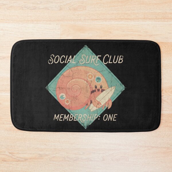 Item preview, Introvert Social Surf Club Retro Hermit Crab designed and sold by AdyKurniawan.