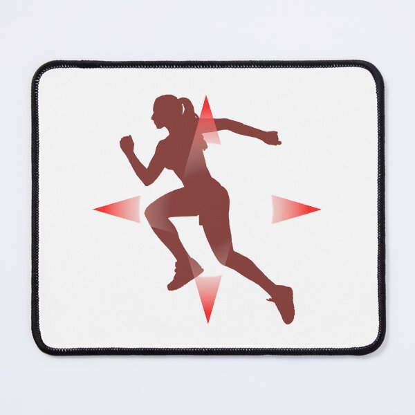 Item preview, "Running Athlete Silhouette Vector Design" designed and sold by Adappai.