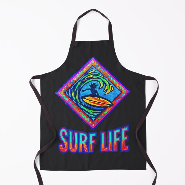 Item preview, SURF LIFE Art, Neon Surfer in Motion, Coastal Wave Design designed and sold by Big Bang Canvas.