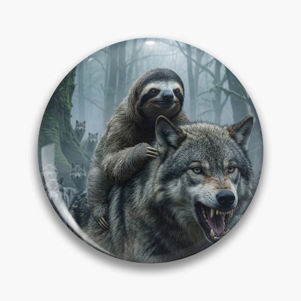 Item preview, Wolf Riding Sloth King designed and sold by Tridentulus.