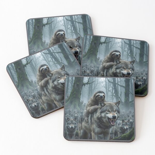 Item preview, Wolf Riding Sloth King designed and sold by Tridentulus.