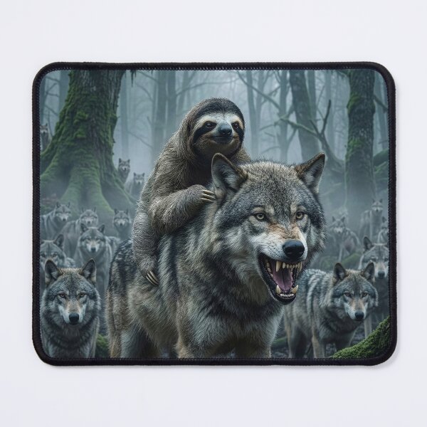 Item preview, Wolf Riding Sloth King designed and sold by Tridentulus.