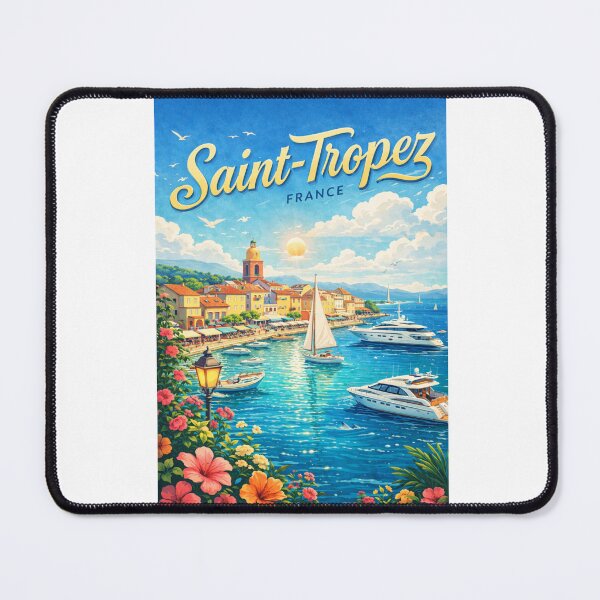 Item preview, Sun-Drenched Yachts and Terracotta Rooftops of Saint-Tropez, France designed and sold by Aryabek.
