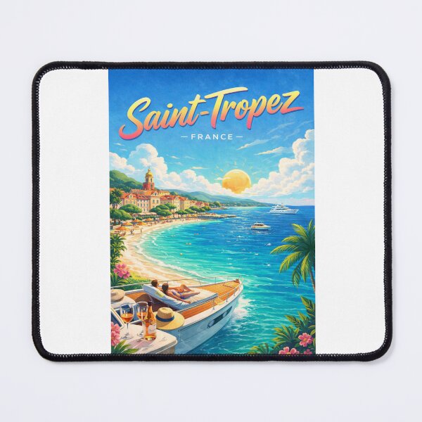 Item preview, Seaside Luxury and Golden Hour Glow in Saint-Tropez, France designed and sold by Aryabek.