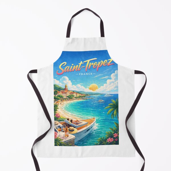 Item preview, Seaside Luxury and Golden Hour Glow in Saint-Tropez, France designed and sold by Aryabek.