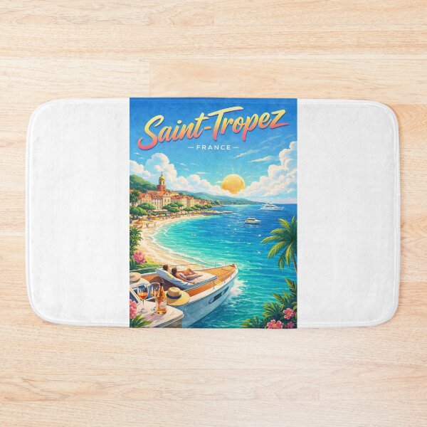 Item preview, Seaside Luxury and Golden Hour Glow in Saint-Tropez, France designed and sold by Aryabek.