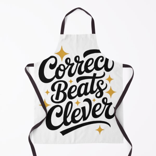 Item preview, Correct Beats Clever Elegant Typography Design designed and sold by NewUSShop.