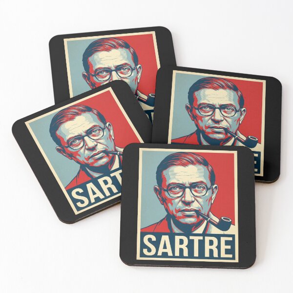 Item preview, Jean Paul Sartre Hope Style Retro Poster Art designed and sold by DamianRoy88.