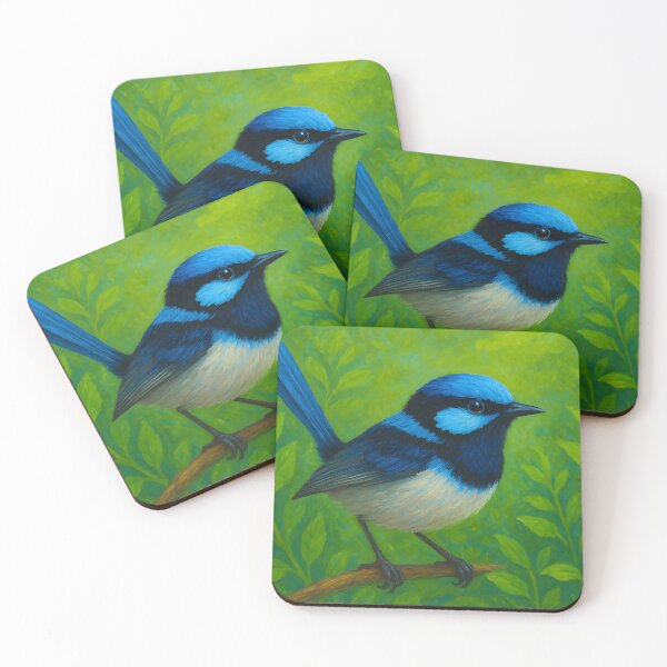 Item preview, Superb Fairy-wren designed and sold by ZestArtStudio.