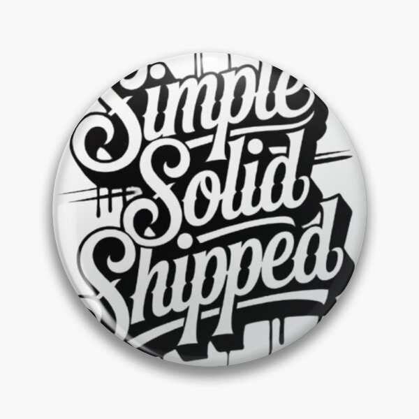 Item preview, Simple Solid Shipped Bold Typography Design designed and sold by NewUSShop.