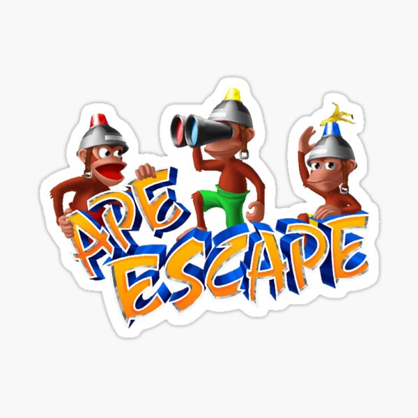 Ape Escape PS1 Playstation Logo Sticker