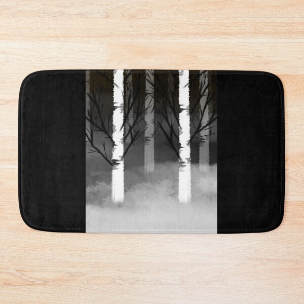 Item preview, Birch tree forest snowy night designed and sold by Budibabe.