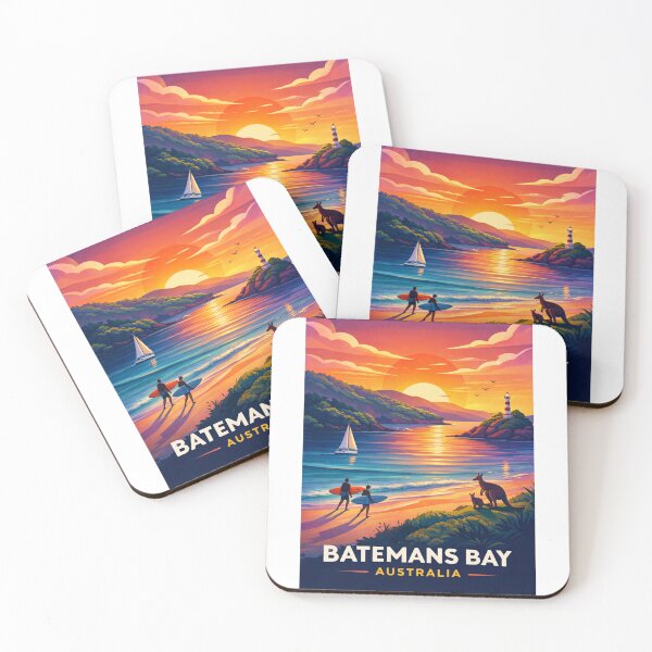 Item preview, Surfing Sunset at Batemans Bay, South Coast, New South Wales designed and sold by Aryabek.