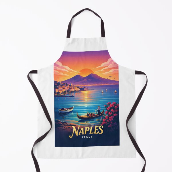 Item preview, Gondolas on the Gulf of Naples with Mount Vesuvius, Campania, Italy designed and sold by Aryabek.