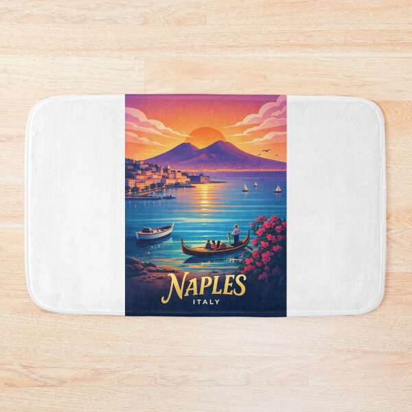 Item preview, Gondolas on the Gulf of Naples with Mount Vesuvius, Campania, Italy designed and sold by Aryabek.