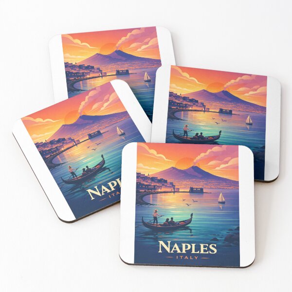 Item preview, Sunset and Steam Over Mount Vesuvius, Naples, Campania, Italy designed and sold by Aryabek.