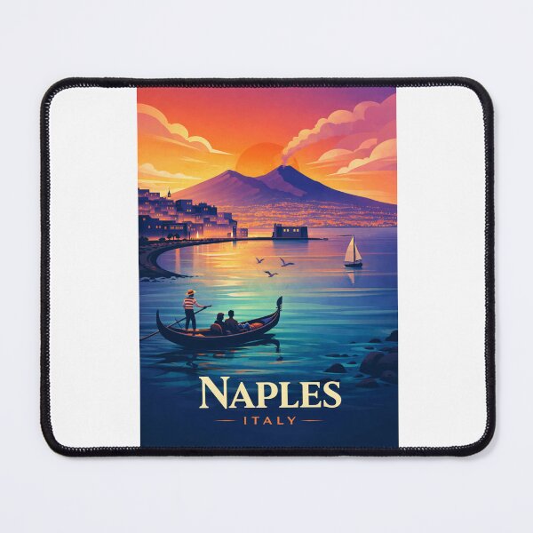 Item preview, Sunset and Steam Over Mount Vesuvius, Naples, Campania, Italy designed and sold by Aryabek.