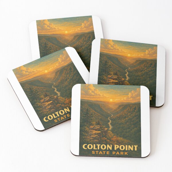 Item preview, Pine Creek Overlook at Sunset, Colton Point State Park, Pennsylvania designed and sold by Aryabek.