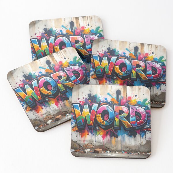 Item preview, Graffiti Art WORD – Urban Spray Paint Typography Design designed and sold by HappyPrintPDF.