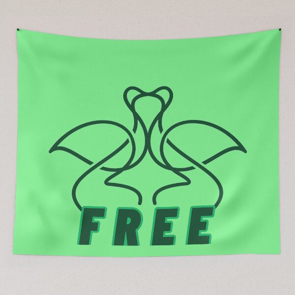 Item preview, "Freedom Bird Line Art Minimal Design" designed and sold by Adappai.