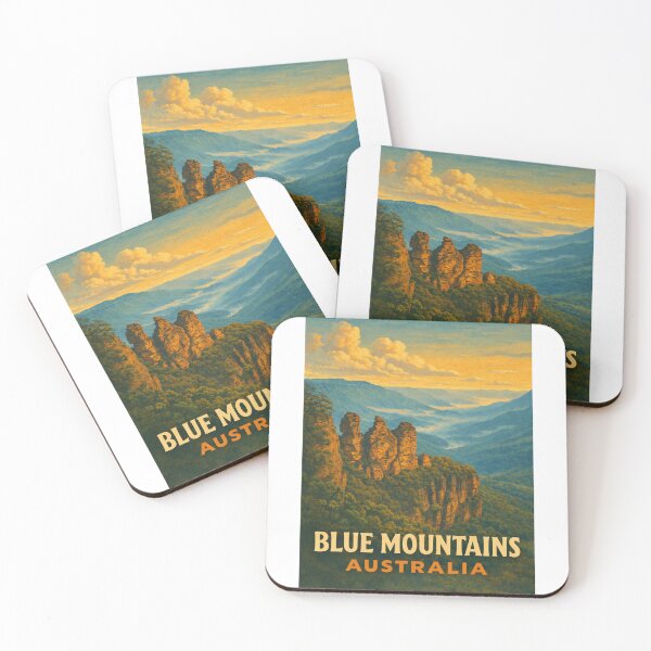 Item preview, Three Sisters Rock Formation in Blue Mountains National Park, New South Wales designed and sold by Aryabek.