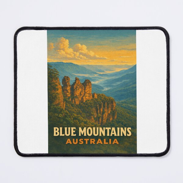 Item preview, Three Sisters Rock Formation in Blue Mountains National Park, New South Wales designed and sold by Aryabek.