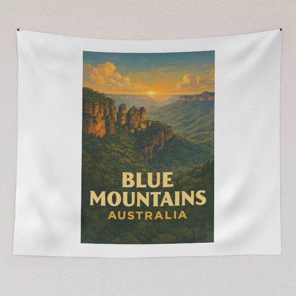 Item preview, Sunset Over Echo Point and Jamison Valley, Blue Mountains, New South Wales designed and sold by Aryabek.