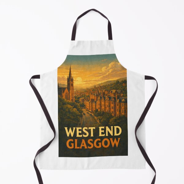 Item preview, Sunset Across the Spires and Terraces of West End, Glasgow, Scotland designed and sold by Aryabek.