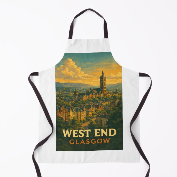 Item preview, University of Glasgow and Kelvingrove Skyline, West End, Scotland designed and sold by Aryabek.