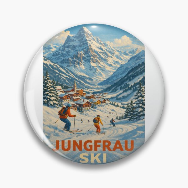Item preview, Winter Adventure in Wengen with Jungfrau Peak, Bernese Oberland, Switzerland designed and sold by Aryabek.