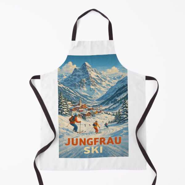 Item preview, Winter Adventure in Wengen with Jungfrau Peak, Bernese Oberland, Switzerland designed and sold by Aryabek.