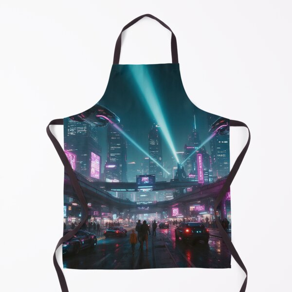 Item preview, Cyberpunk city at night designed and sold by aykiradesigns.