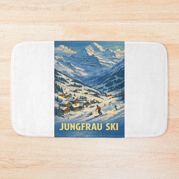 Item preview, Ski Slopes of Grindelwald Below Jungfrau Mountain, Bernese Oberland designed and sold by Aryabek.