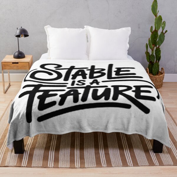 Item preview, Stable Is A Feature Bold Typography Design designed and sold by NewUSShop.