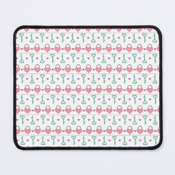 Item preview, Kawaii Heart Lock and Key Pastel Love Pattern designed and sold by jackydesigners.
