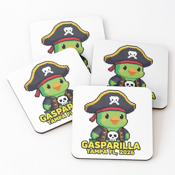 Item preview, Cute Pirate Parrot Pixel Art Gasparilla Tampa FL 2026 designed and sold by VISIONSTURME.