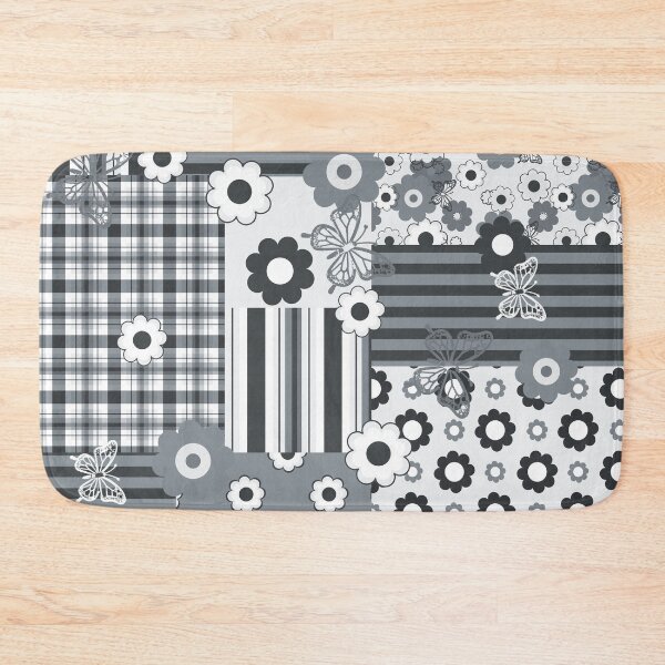 Item preview, Grey Flower Quilt Seamless Repeat designed and sold by Sharon Schwalbe.