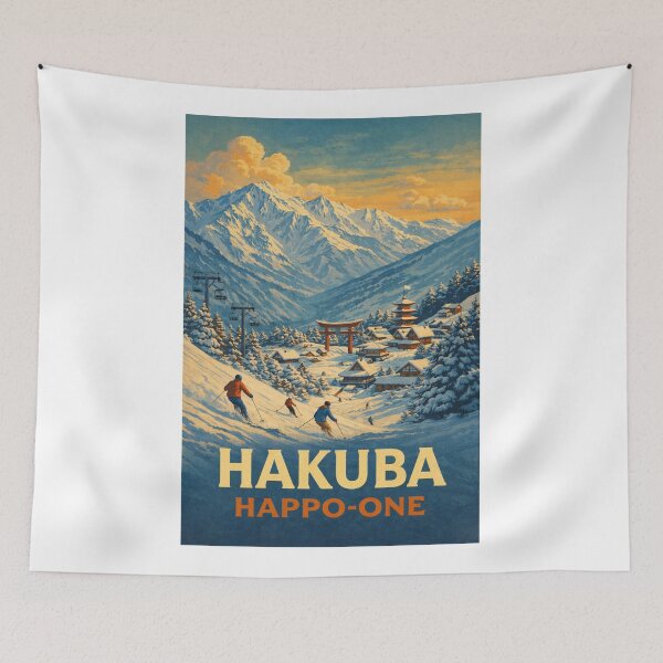 Item preview, Hakuba Happo-One Ski Resort in the Northern Japanese Alps, Nagano Prefecture designed and sold by Aryabek.