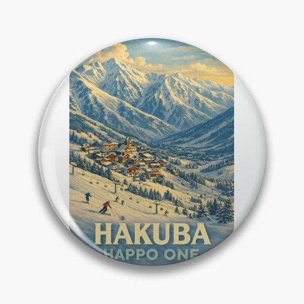 Item preview, Snowy Slopes and Alpine Village at Hakuba Happo-One, Japan Alps designed and sold by Aryabek.