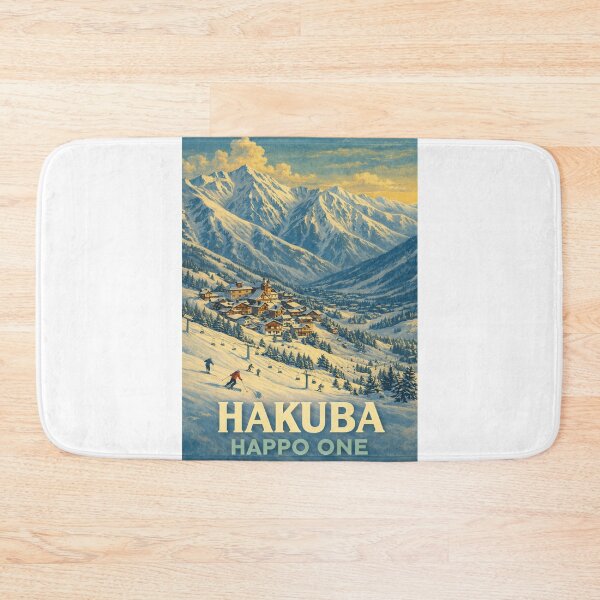 Item preview, Snowy Slopes and Alpine Village at Hakuba Happo-One, Japan Alps designed and sold by Aryabek.
