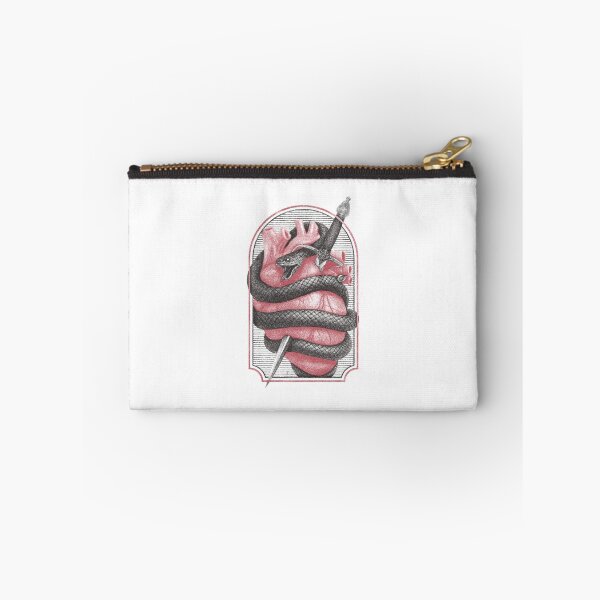 Item preview, Sacred Serpent Heart Dark Stippling Occult Illustr designed and sold by CynicalGear.