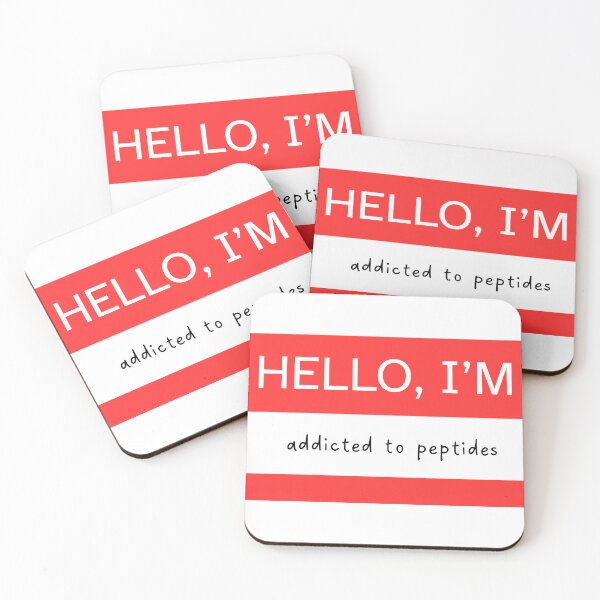 Item preview, Peptide Obsessed - Funny Biohacker Sticker designed and sold by Stickers For Hackers.