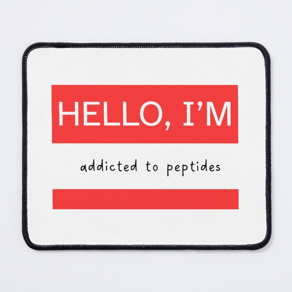 Item preview, Peptide Obsessed - Funny Biohacker Sticker designed and sold by Stickers For Hackers.