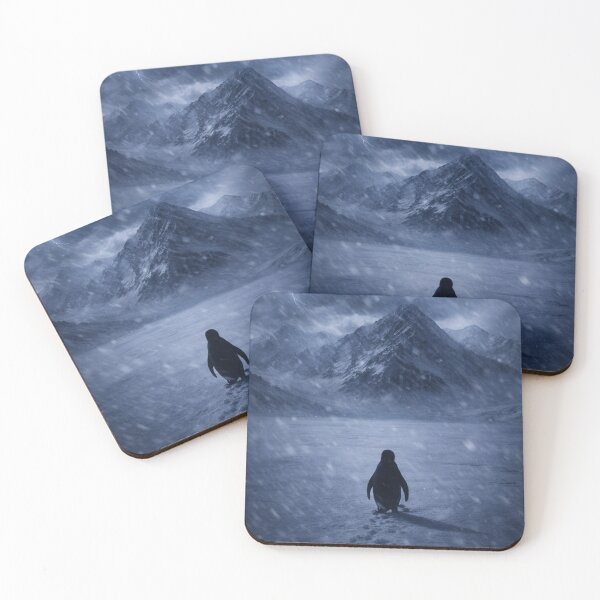 Item preview, Nihilist Penguin Viral Meme T-Shirt – Lonely Penguin Walking to Mountains Graphic Tee designed and sold by iluminal.