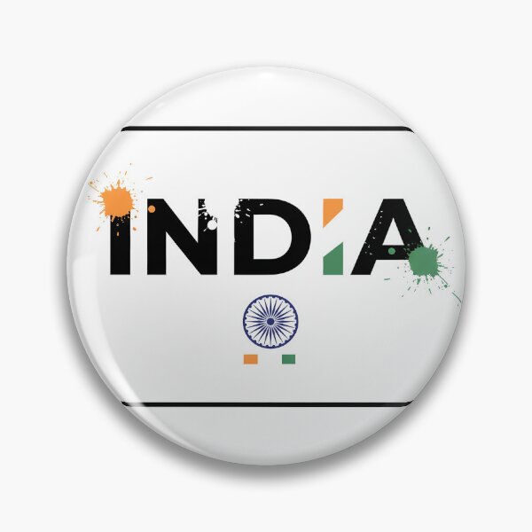 Item preview, Modern India Typography With Tricolor Splashes designed and sold by VibeShift Studio.