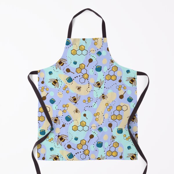 Item preview, Honeybee Honey Combs Repeating Pattern designed and sold by HydrangeaDelMar.