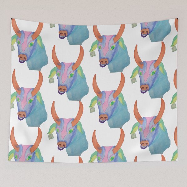 Item preview, blue cow designed and sold by Goozeling.