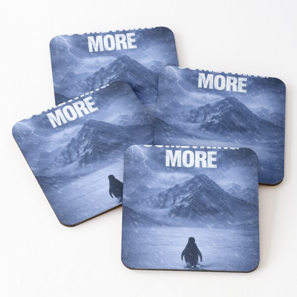 Item preview, Penguin Walking to Mountains Meme Shirt – Something More Graphic Tee designed and sold by iluminal.