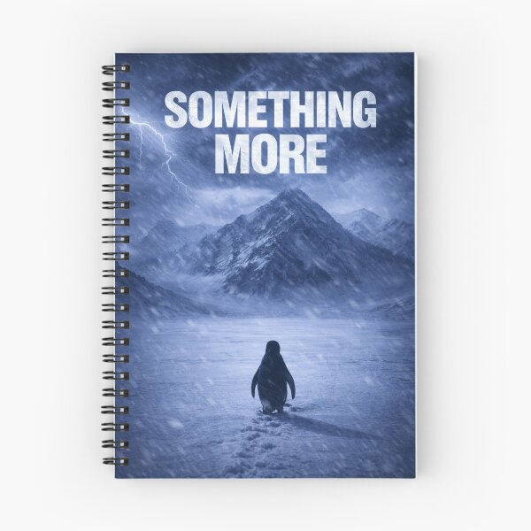 Item preview, Penguin Walking to Mountains Meme Shirt – Something More Graphic Tee designed and sold by iluminal.