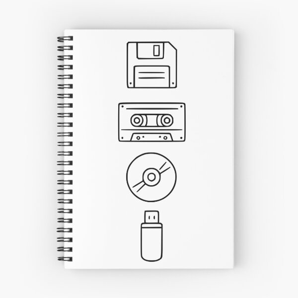 Item preview, Data storage evolution retro technology icons designed and sold by rolfzogg.